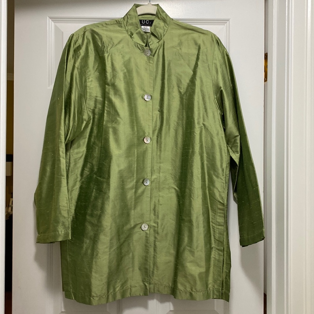 UC2 Under Construction, oversized silk Tunic size S